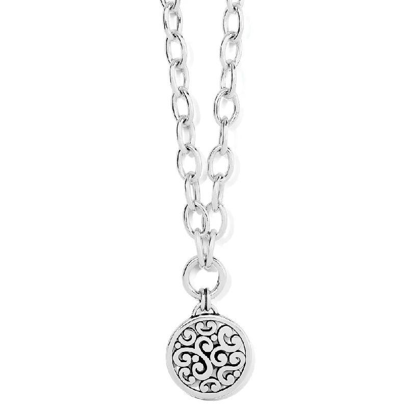 Thai style necklaces-Brighton Contempo Medallion Charm Necklace