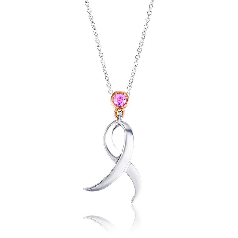 Ten-strand necklaces-Shining Strength Pink Sapphire Necklace