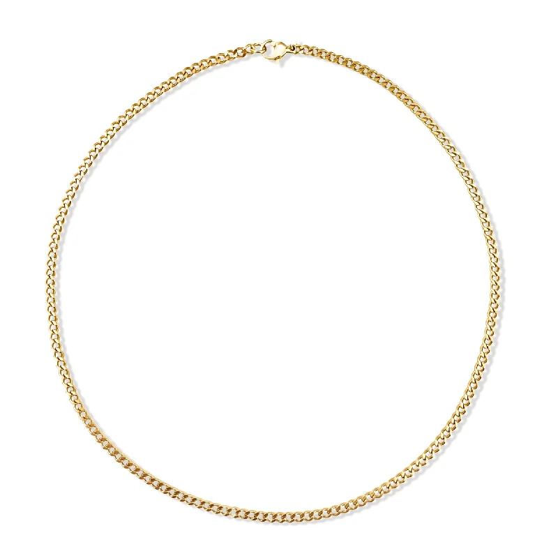 Oval gem necklaces-Adhara Cuban Chain Necklace