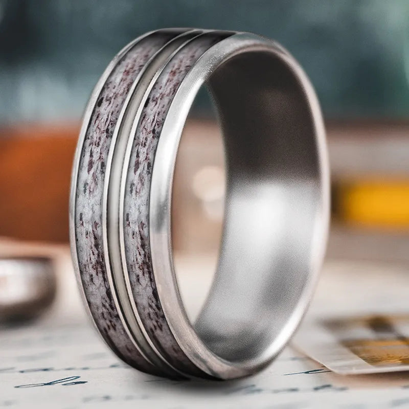 Shiny modern rings-Custom Design - 3-Inlay Metal Center Ring fVs-S0uAgzH6_Dz3uUsVWH2L