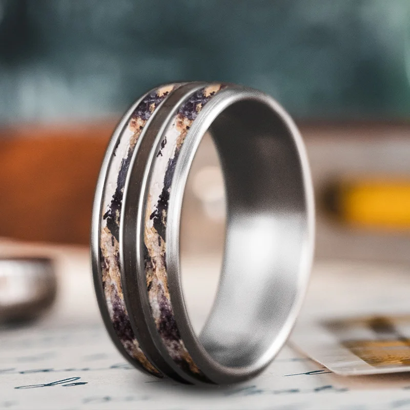 Woven motif rings-Custom Design - 3-Inlay Narrow Center cBYORYqNmE8R-tHn7cz8bhdB