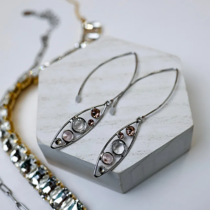 Polished art earrings-Sorrelli | Charlene Drop Dangle Earrings in Palladium Silver Tone and Snow Bunny