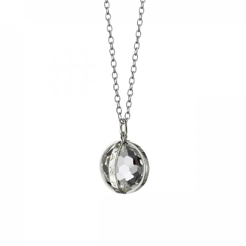 Twist clasp necklaces-"Carpe Diem" Necklace in Silver, Small