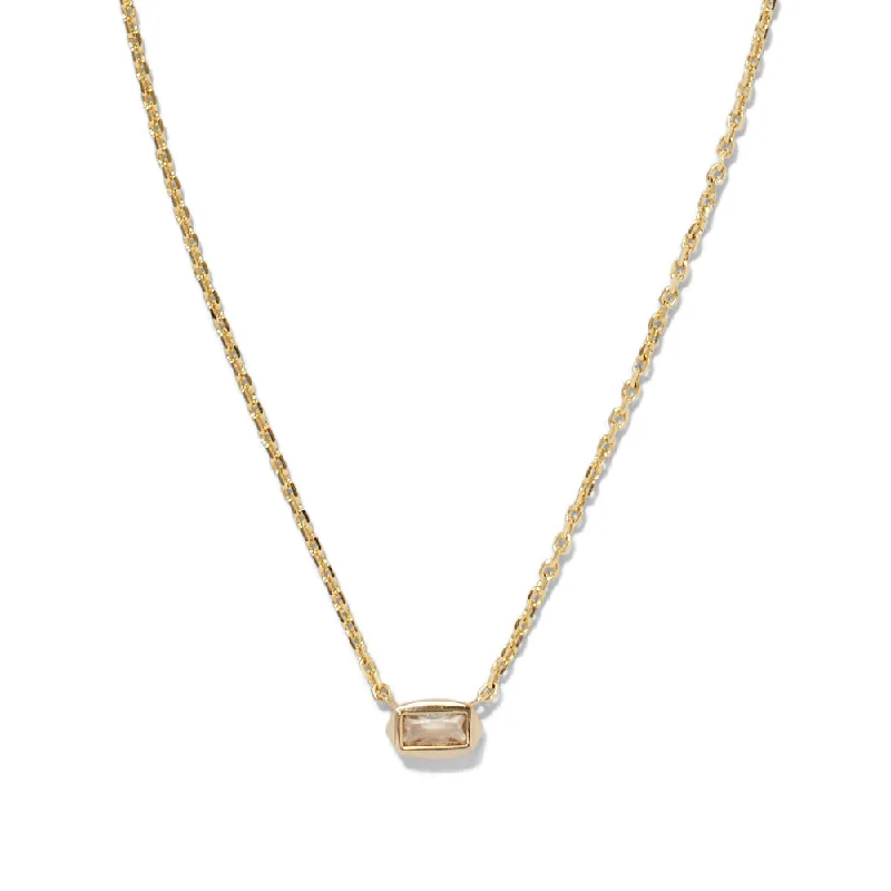 Radiant pearl necklaces-Kendra Scott Fern Crystal Short Pendant Necklace