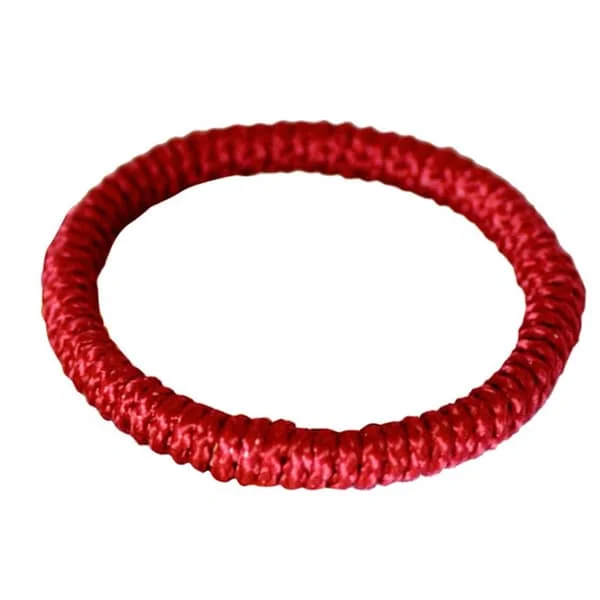 Spinel stone bangles-Set of 3 Handcrafted Rattan Polyester 'Joy' Bracelets (Ghana)