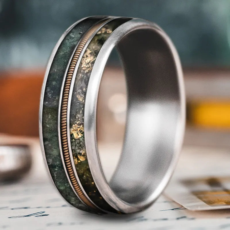 Tri-tone rings-Custom Design - 3-Inlay Metal Center Ring wRcP18hXv5oeNUH_2iDPBObR