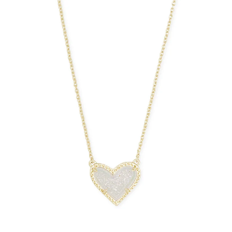 Lustrous gold necklaces-Kendra Scott Ari Heart Gold Pendant Necklace