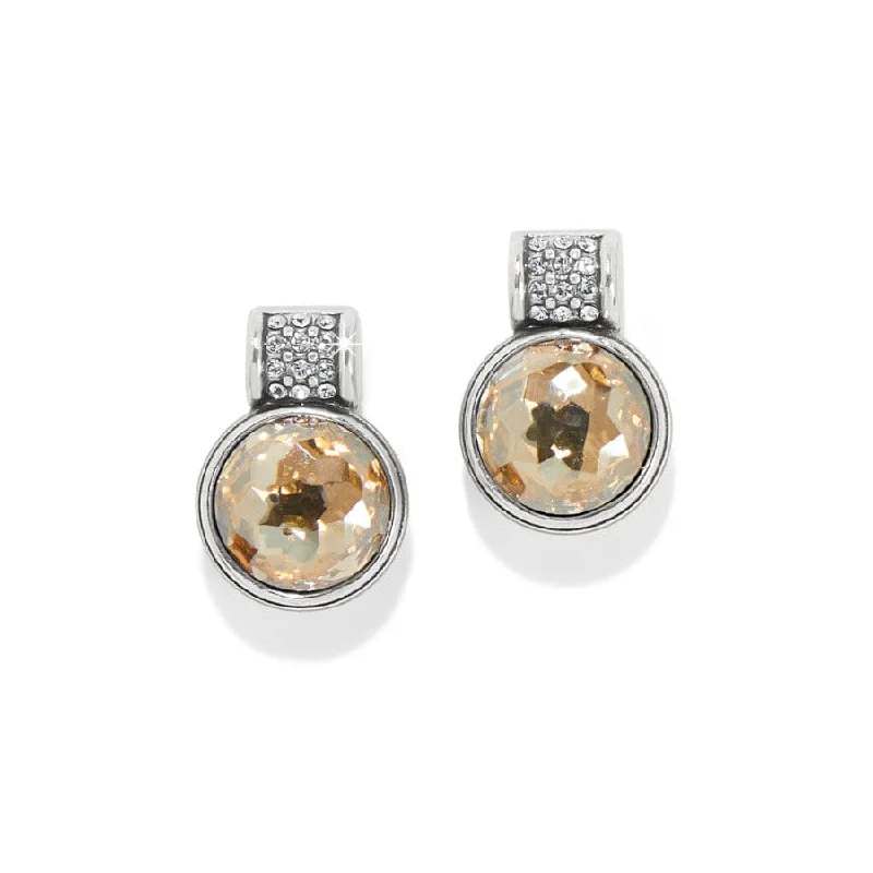 Vivid gem earrings-Brighton | Meridian Aurora Petite Post Earrings in Gold