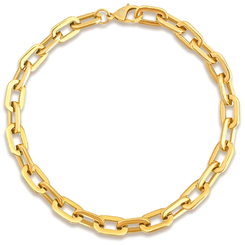 Topaz necklaces-Gage Oversized Link Necklace