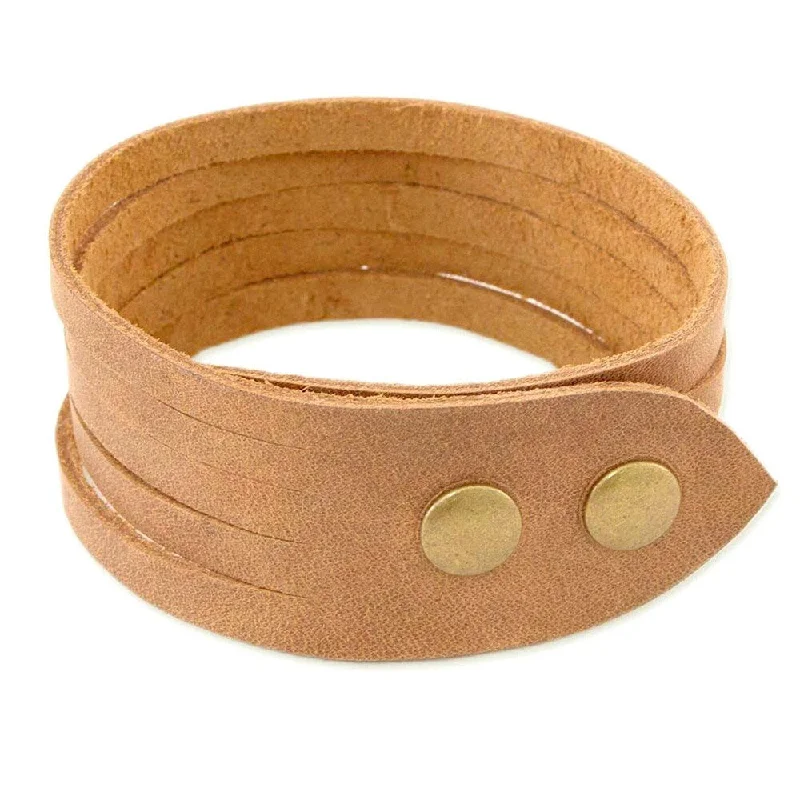 Astro theme bangles-Men's Handmade Leather 'Equestrian' Bracelet (Mexico)