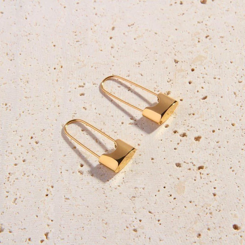 Solid hoop earrings-Flavia Hoops