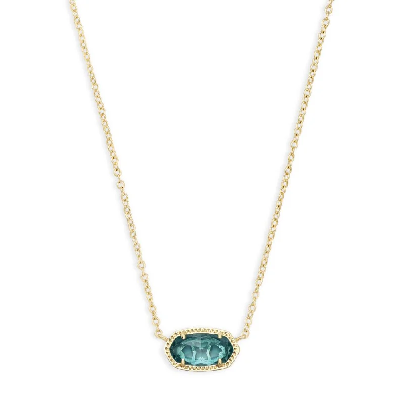 Freshwater pearl necklaces-Kendra Scott Elisa Pendant Necklace in London Blue