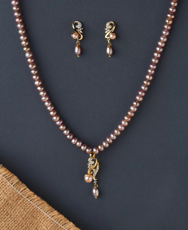 Agate drop necklaces-Beautiful Pearl Necklace Set