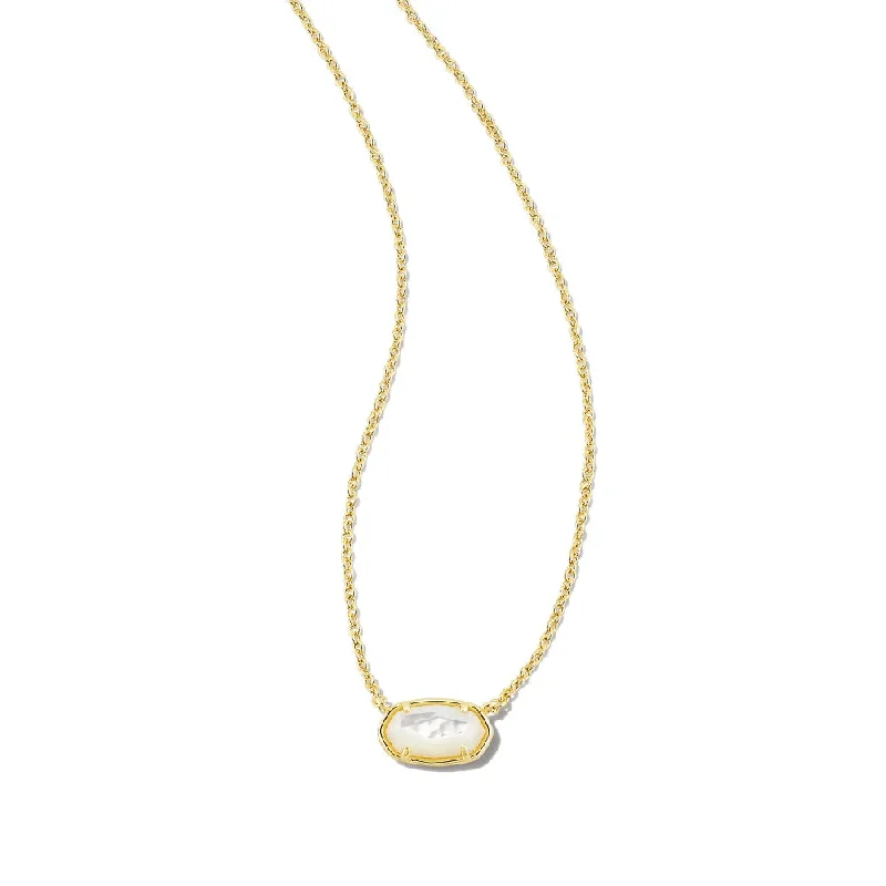 Thin bead necklaces-Kendra Scott Grayson Gold Short Pendant Necklace