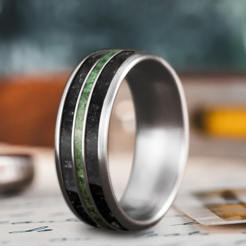 Bold geometric rings-Custom Design - 3-Inlay Narrow Center Ring 1PnE2iwlOiw9J3xvsV_SQu9Y