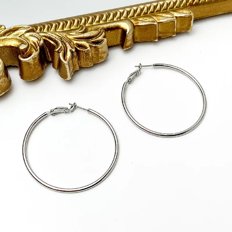 Tiny wing earrings-Sorrelli | Dreams Hoop Earrings in Palladium Silver Tone