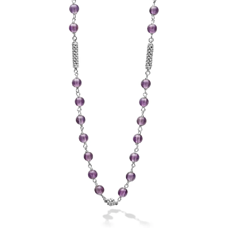 Ten-strand necklaces-Lagos Caviar Color Gemstone Beaded Necklace