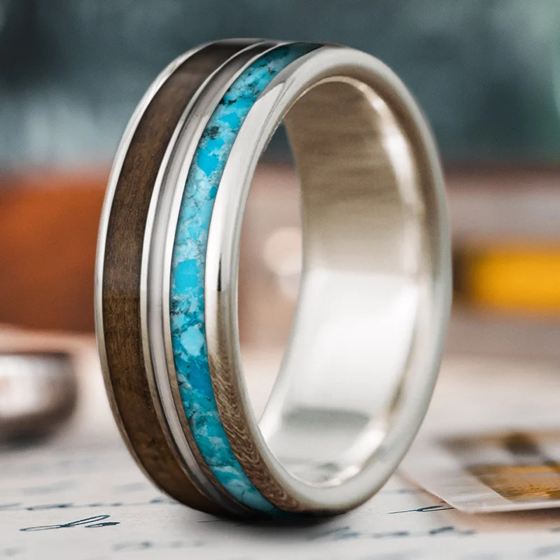 Pure form rings-Custom Design - 3-Inlay Metal Center URbjur4_vx5euHHzgJd8lLVD