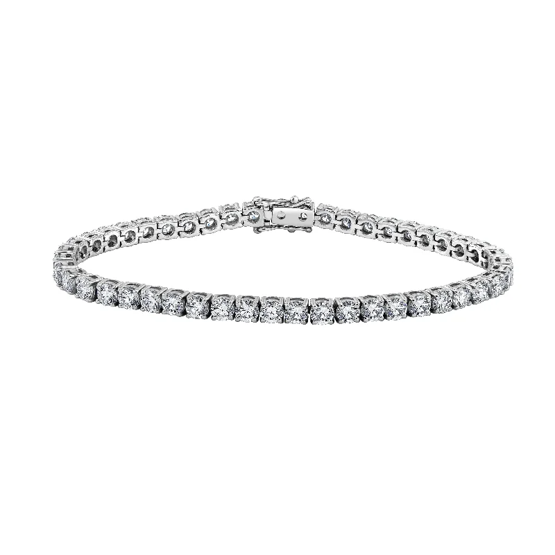 Thai tile bangles-Auriya 14K Gold Lab Grown Round Diamond Tennis Bracelet 2.00 to 20.00 ct. tw. (E-F VS)