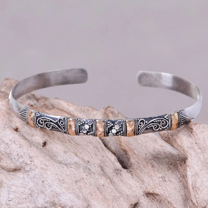 Topaz bangles-Handmade Sterling Silver 'Eden in Bali' Bracelet (Indonesia)