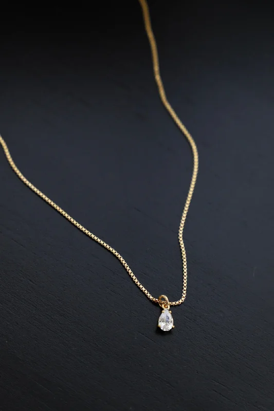 Old style necklaces-TATUM TEARDROP NECKLACE