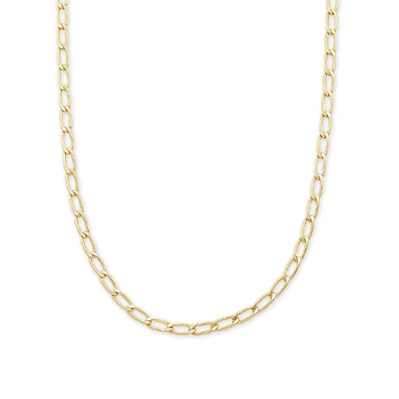 Layered link necklaces-Kendra Scott Merrick Chain Necklace in Gold