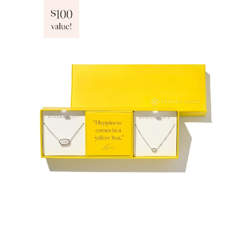 Cosmic star necklaces-Kendra Scott Elisa Necklace Gift Set - Ivory Mother of Pearl