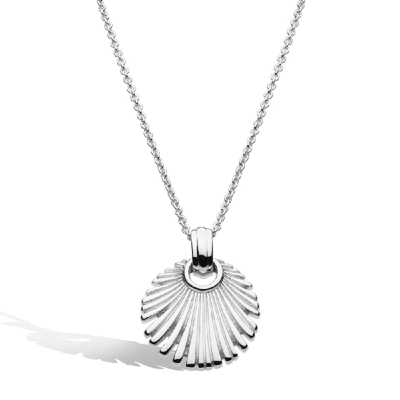 Raven feather necklaces-Kit Heath Essence Radiance Small Fan Necklace