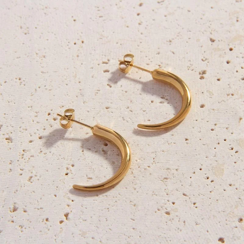 Wide bar earrings-Altea Earrings