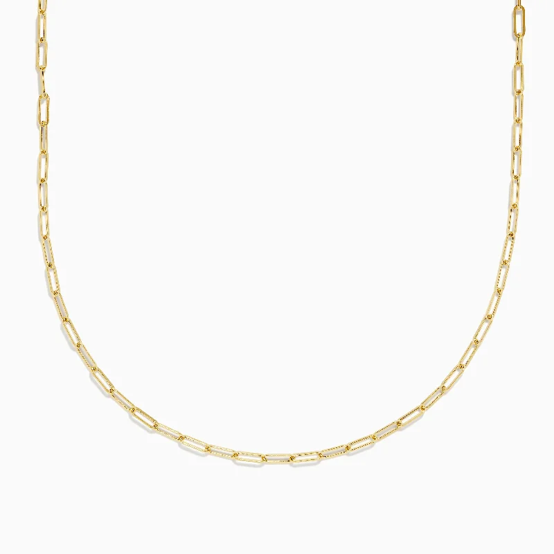 Cosmic star necklaces-14K Yellow Gold 20" 2.5mm Paperclip Necklace