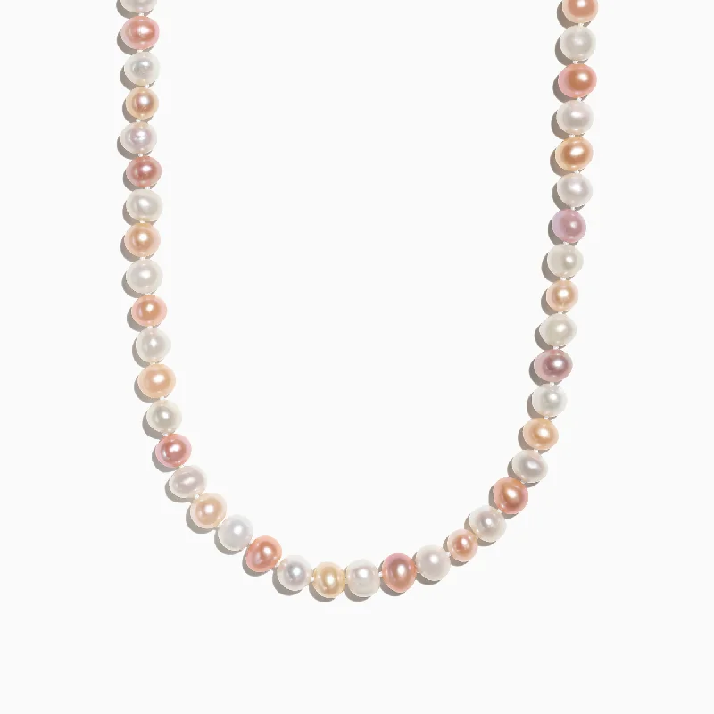 Cotton cord necklaces-Multi Color Cultured Fresh Water Pearl Necklace