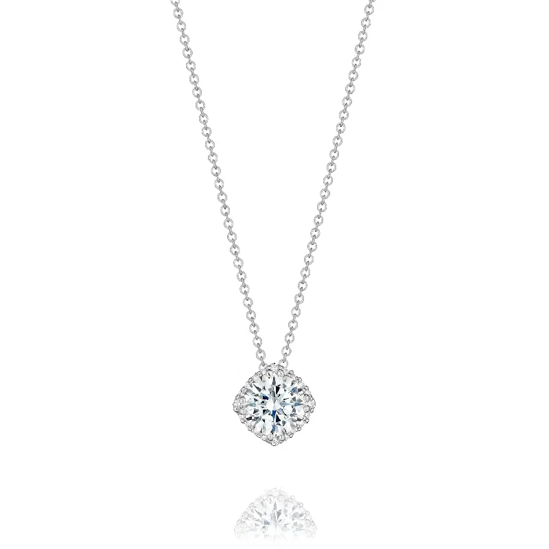 Wide link necklaces-Dantela Bloom Diamond Necklace