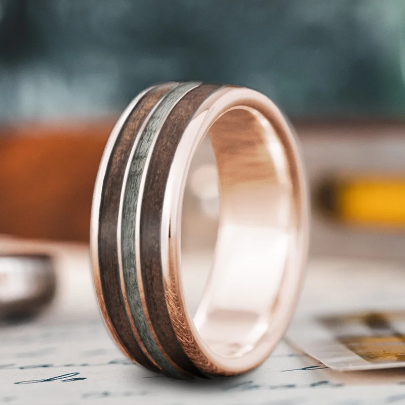 Wide cocktail rings-Custom Design - 3-Inlay Narrow Center Ring 72lcPkXdCza2VhUOYDqFo30I