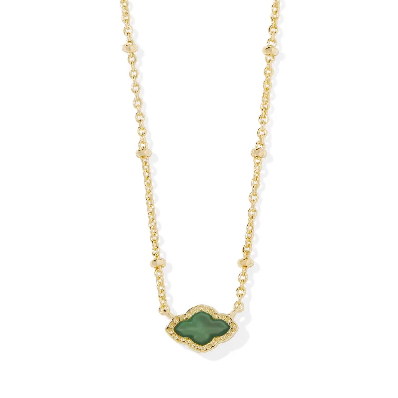 Sapphire gem necklaces-Kendra Scott Mini Abbie Satellite Short Pendant Necklace