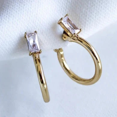 Topaz stone earrings-Kinsey Designs | Darra Mini Hoop Earrings in Gold