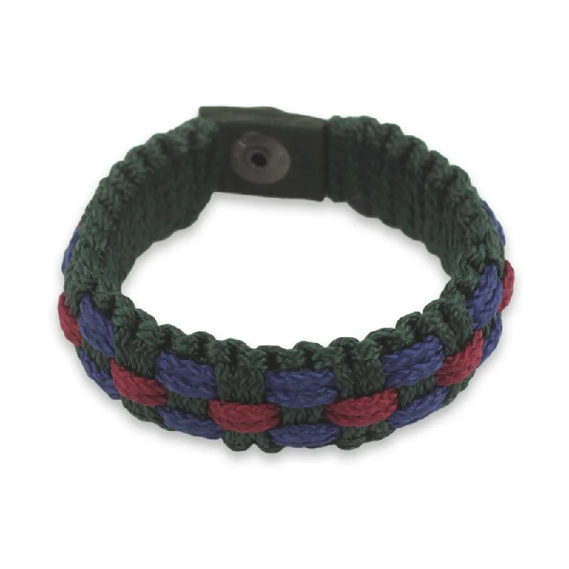 Flex thread bangles-Handmade Men's Recycled 'Sincerity' Bracelet (Ghana)