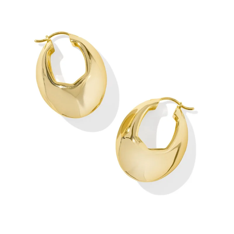 Square stud earrings-Kendra Scott | Liana Hoop Earrings in Gold