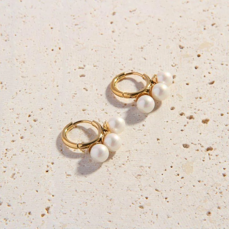 Petal hoop earrings-Ilina Hoops